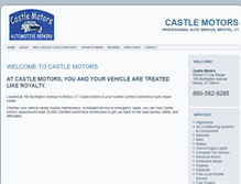 Tablet Screenshot of castle-motors.net